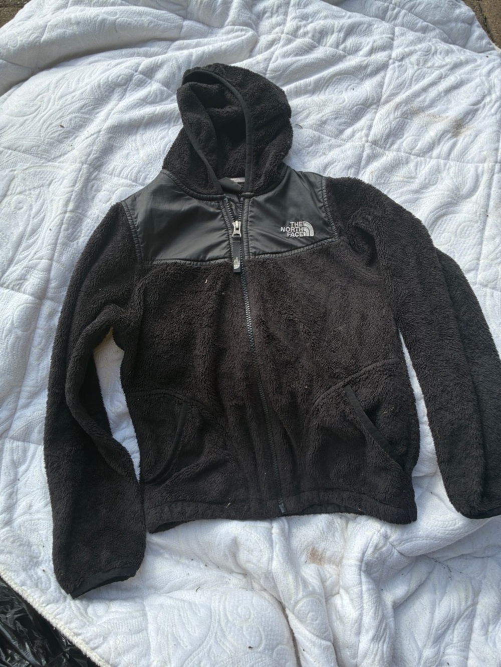 The North Face Black Sherpa Fleece Hooded Jacket